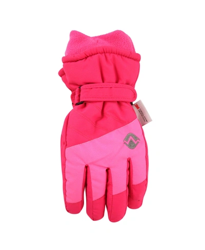 Shop Abg Accessories Big Boys And Girls Ski Gloves In Pink