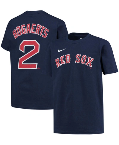 Nike Youth Big Boys Xander Bogaerts Navy Boston Red Sox Player Name And  Number T-shirt