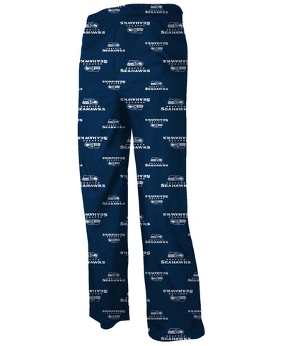Shop Outerstuff Big Boys College Navy Seattle Seahawks All Over Print Lounge Pants