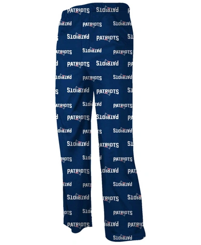 Shop Outerstuff Big Boys Navy Blue New England Patriots All Over Print Lounge Pants