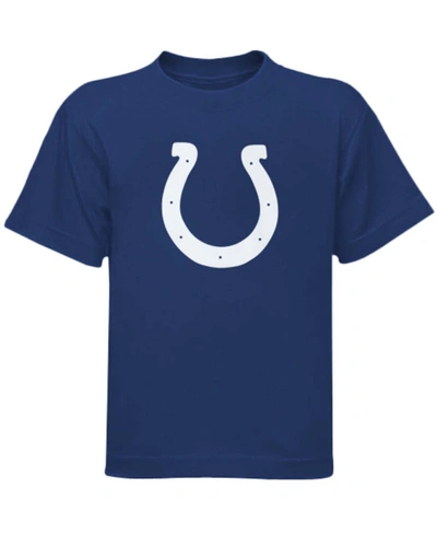 Shop Outerstuff Big Boys Blue Indianapolis Colts Team Logo T-shirt In Royal Blue