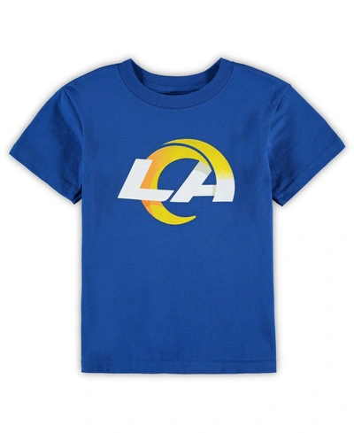 Shop Outerstuff Preschool Boys And Girls Royal Los Angeles Rams Team Logo T-shirt In Royal Blue