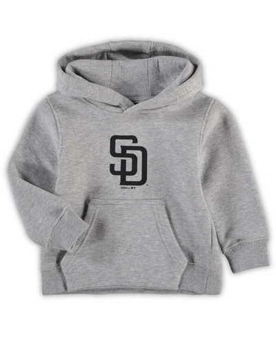 Shop Outerstuff Toddler Heathered Gray San Diego Padres Primary Logo Pullover Hoodie In Heather Gray