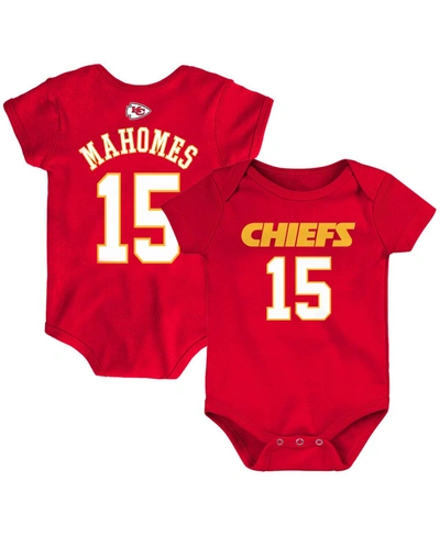 Shop Outerstuff Newborn Patrick Mahomes Red Kansas City Chiefs Mainliner Name Number Bodysuit