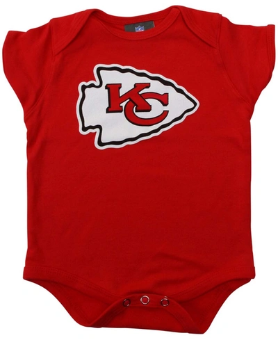 Shop Outerstuff Newborn Red Kansas City Chiefs Team Logo Bodysuit