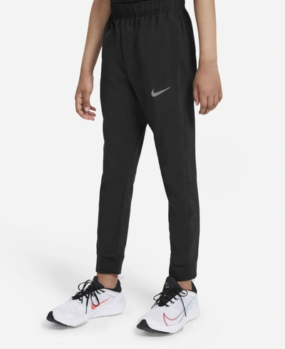 Shop Nike Dri-fit Boys' Woven Training Pants In Black