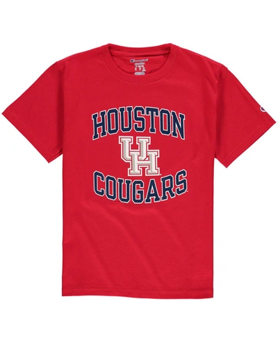 Shop Champion Big Boys Red Houston Cougars Circling Team Jersey T-shirt