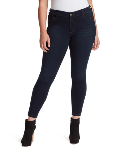 Shop Jessica Simpson Trendy Plus Size Kiss Me Super-skinny Jeans In Night Visions