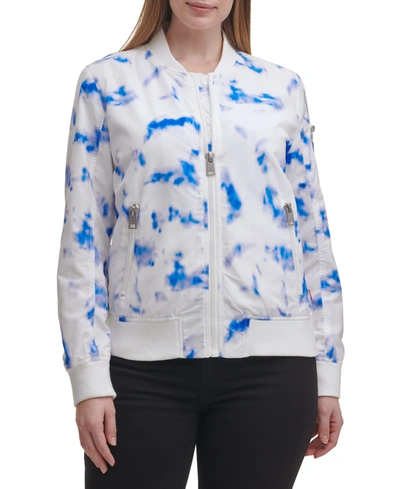 Shop Levi's Plus Size Trendy Melanie Bomber Jacket In Tie Dye