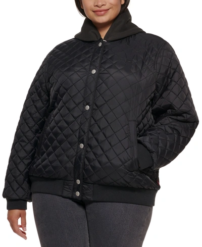 LEVI'S PLUS SIZE QUILTED BOMBER JACKET 