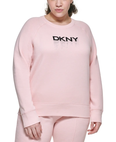 Dkny pink deals sweatshirt