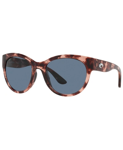 Shop Costa Del Mar Maya Polarized Sunglasses, 6s9011 55 In Shiny Coral Tortoise/gray P