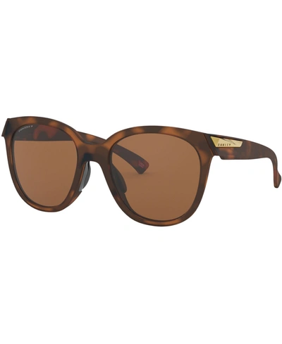 Shop Oakley Low Key Polarized Sunglasses, Oo9433 54 In Matte Brown Tortoise/prizm Tungsten Pola