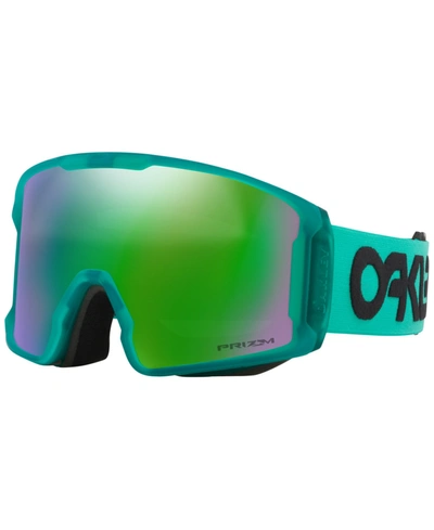 Shop Oakley Unisex Line Miner Snow Goggles, Oo7070 In Celeste