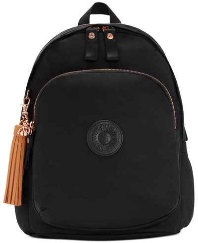 Shop Kipling Delia Medium Laptop Backpack In Rose Black