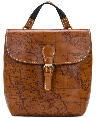 Shop Patricia Nash Vatoni Leather Backpack In Riot Rust