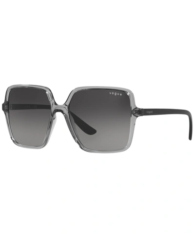Shop Vogue Women's Sunglasses, Vo5352s 56 In Transparent Gray