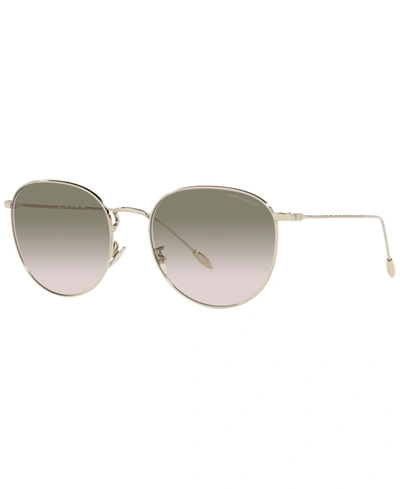 Shop Giorgio Armani Women's Sunglasses, Ar6114 54 In Pale Gold-tone