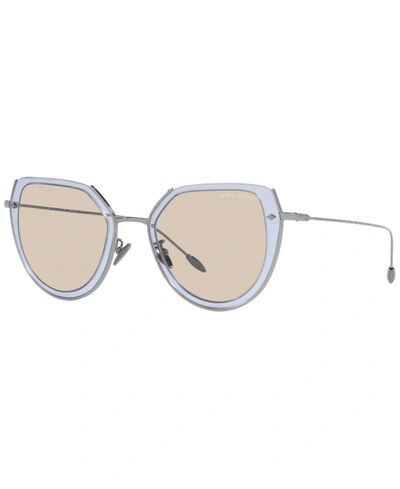 Shop Giorgio Armani Women's Sunglasses, Ar6119 58 In Gunmetal