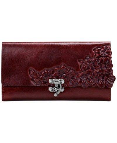 Shop Patricia Nash Terresa Leather Wallet In Oxblood