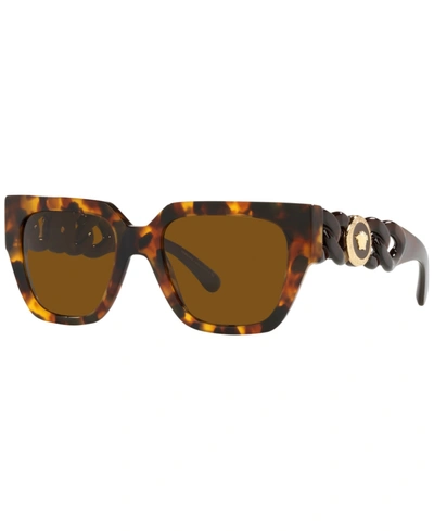 Shop Versace Women's Sunglasses, Ve4409 In Tortoise