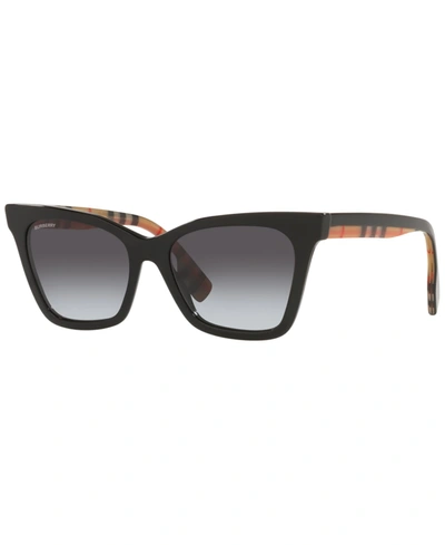 Shop Burberry Women's Sunglasses, Be4346 In Black