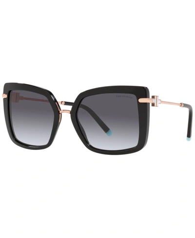 Shop Tiffany & Co Women's Sunglasses, Tf4185 54 In Black