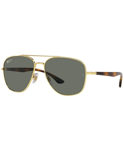 Ray Ban Unisex Ray-ban Rb3683 Arista Unisex S In Gold-tone