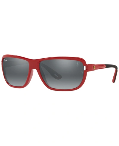 Shop Ray Ban Rb4365m Scuderia Ferrari Collection 62 Unisex Sunglasses In Red