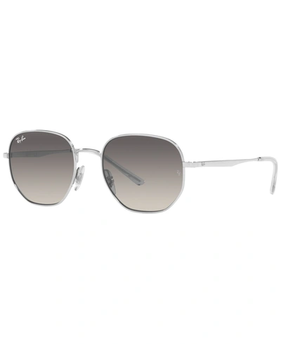 Shop Ray Ban Unisex Sunglasses, Rb3682 51 In Silver-tone