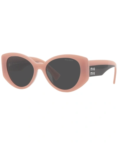 Shop Miu Miu Women's Sunglasses, Mu 03ws 53 In Pink Opal