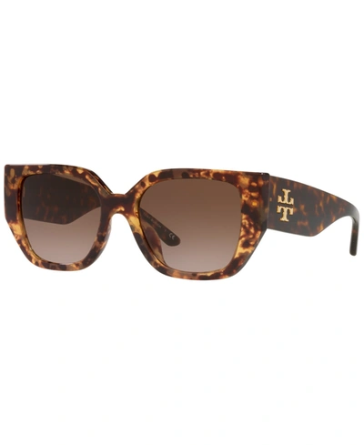 Shop Tory Burch Women's Sunglasses, Ty9065u 53 In Dark Tortoise