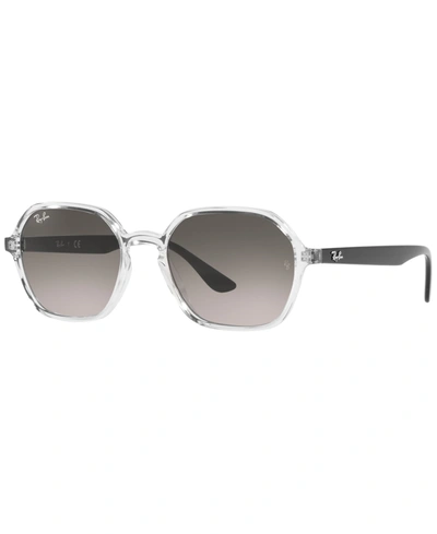 Shop Ray Ban Unisex Sunglasses, Rb4361 52 In Transparent