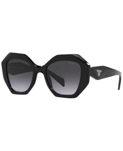 Shop Prada Women's Low Bridge Fit Sunglasses, Pr 16wsf In Black
