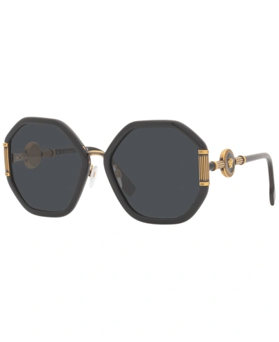 Shop Versace Women's Sunglasses, Ve4413 60 In Black