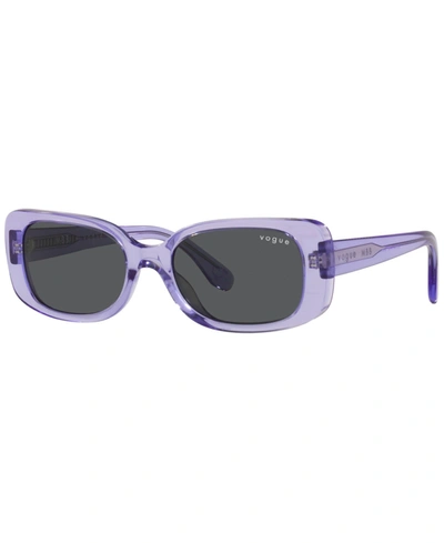 Shop Vogue Women's Sunglasses, Vo5414s 51 In Transparent Lilac