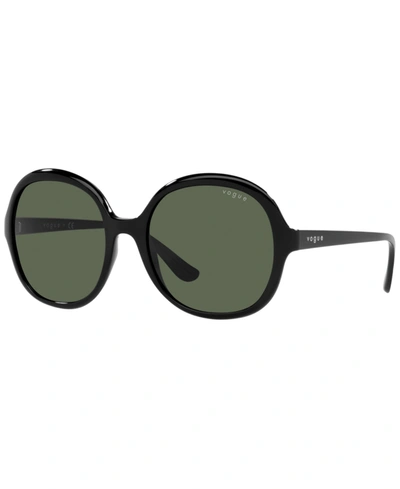 Shop Vogue Women's Sunglasses, Vo5410s 56 In Black