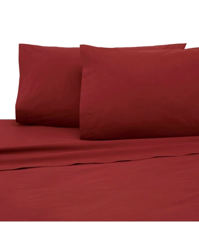 Shop Martex 225 Thread Count 4-pc. King Sheet Set In Paprika