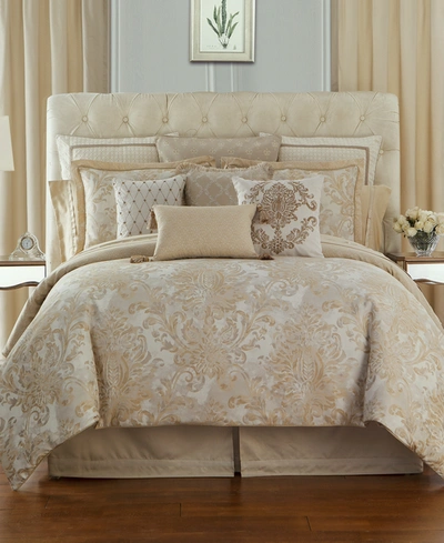 Shop Waterford Reversible Annalise 4-pc. Queen Comforter Set Bedding In Gold