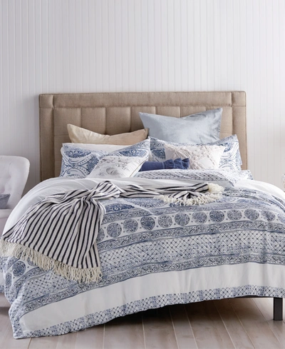 Shop Peri Home Matelasse Medallion 3-pc. King Comforter Set Bedding In Blue