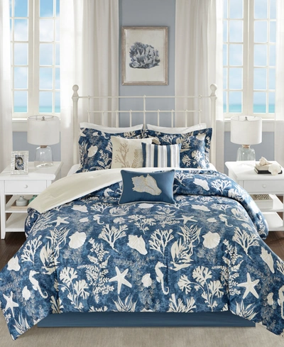 Madison Park Cape Cod 7-pc. California King Comforter Set Bedding In Blue