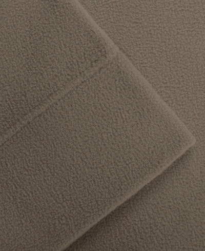 Sleep Philosophy True North By  Micro Fleece 4-pc King Sheet Set Bedding In Brown