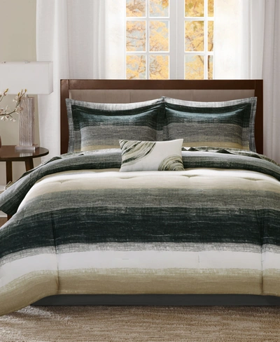 Madison Park Saben 9-pc. Full Comforter Set Bedding In Taupe