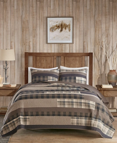 Shop Woolrich Winter Plains 3-pc. Quilt Set, Full/queen In Taupe