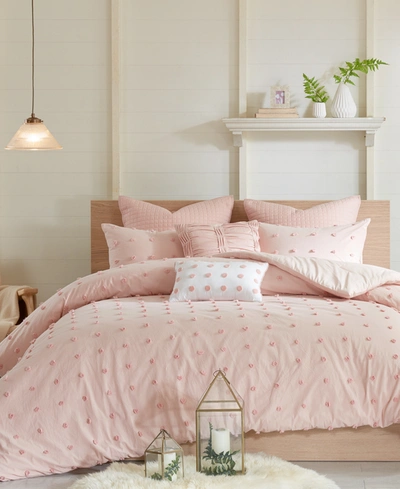 Shop Urban Habitat Brooklyn Jacquard Cotton 7-pc. Comforter Set, Full/queen In Pink
