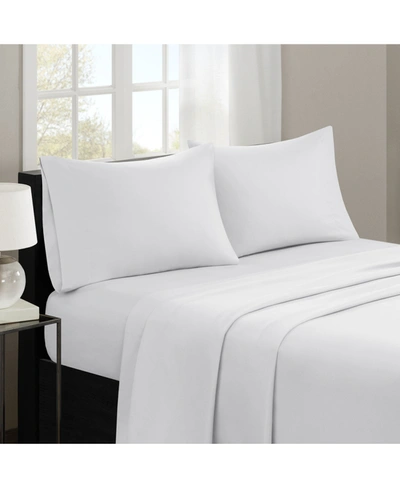 Shop Madison Park 3m-microcell Solid 4-pc. Sheet Set, California King In White