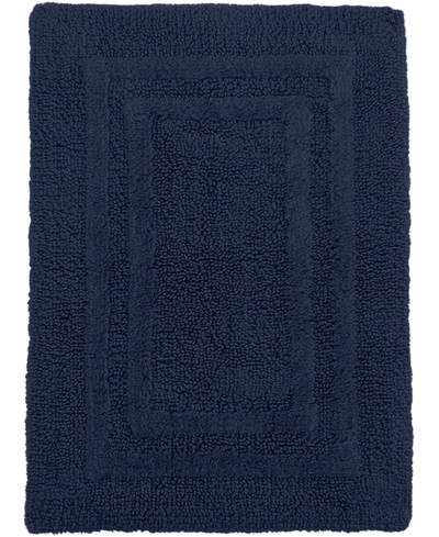 Hotel Collection 100% Cotton Reversible Bath Rug, 21" X 33", Exclusively At Macy's In Midnight
