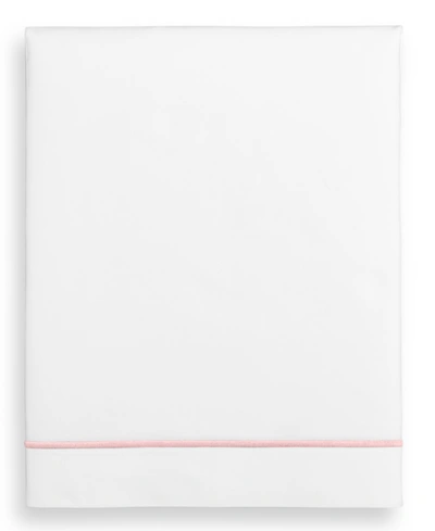 Shop Hotel Collection Closeout!  Italian Percale 100% Cotton Flat Sheet, Twin, Created For Macy's In Blush