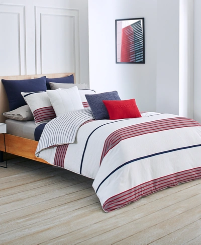 Shop Lacoste Home Milady Duvet Cover Set, King In Red