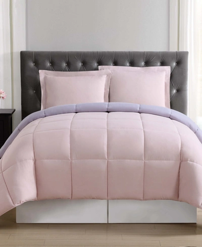 Truly Soft Everyday Reversible 3-pc. Comforter Set, Full/queen In Blush And Lavender
